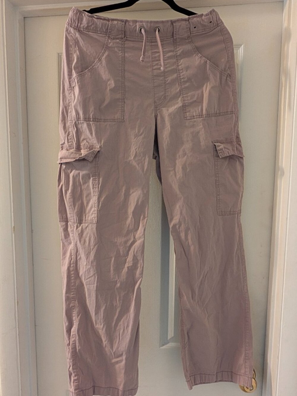 Hollister Adjustable-Rise Baggy Cargo Pants Medium Mauve
